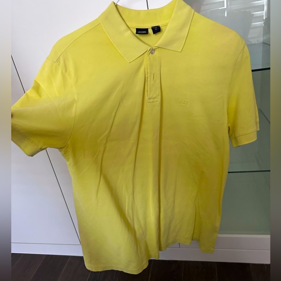 Mens Hugo Boss Polo Yellow - Picture 1 of 1